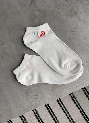 Базовые короткие носки с вышивкой2 фото