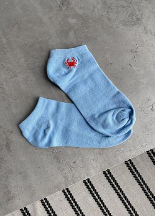 Базовые короткие носки с вышивкой5 фото