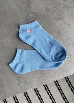 Базовые короткие носки с вышивкой4 фото