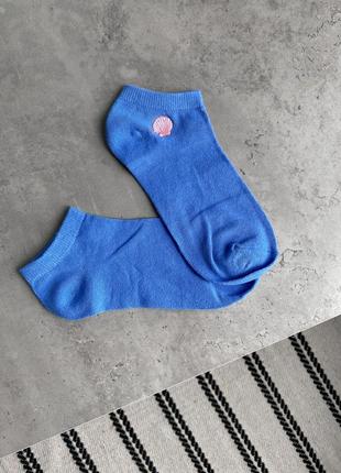 Базовые короткие носки с вышивкой6 фото