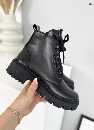 Классические женские ботинки на шнуровке деми/зима в наличии и под отшив 💛💙🏆9 фото