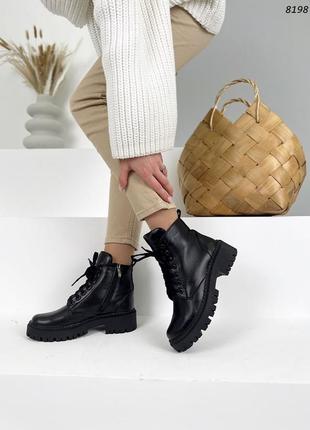 Классические женские ботинки на шнуровке деми/зима в наличии и под отшив 💛💙🏆4 фото