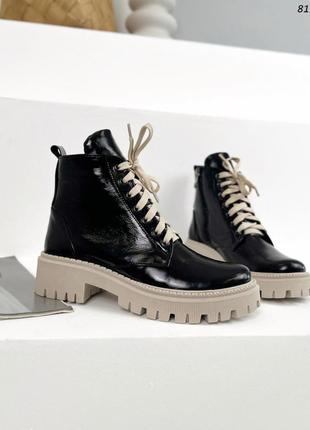 Ластичные женские ботинки на шнуровке деми/зима в наличии и под отшив 💛💙🏆5 фото