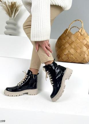 Ластичные женские ботинки на шнуровке деми/зима в наличии и под отшив 💛💙🏆2 фото