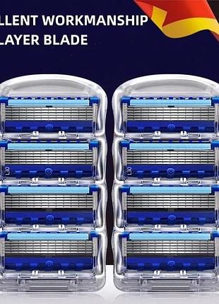 Сменные кассеты(картриджи) gillette fusion на 5 лезвий цена за 8 картриджей