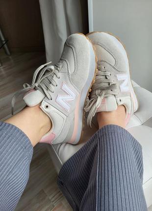 Кроссовки new balance grey pink7 фото