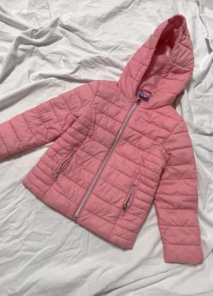 Демисезона розовая стеганая куртка lupilu 104 см 3 - 4р