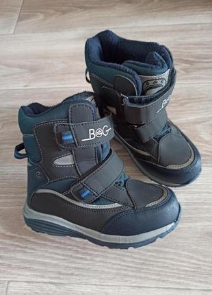 Чоботи зимові b&g, термо черевики на зиму1 фото
