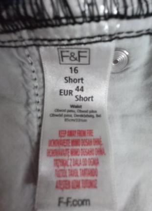 Стильные джинсы f&amp;f, размер 16/44.3 фото