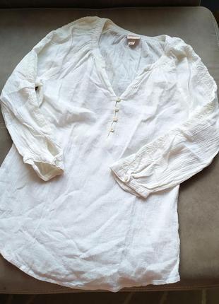 Merona белая блуза, вышиванка, xs-s1 фото