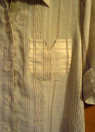 Легкая летнняя женская блузка, кофта горчичного цвета. размер-46 l4 фото