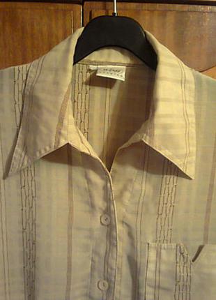 Легкая летнняя женская блузка, кофта горчичного цвета. размер-46 l3 фото