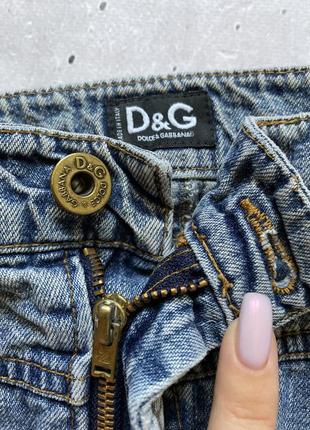 Винтажная джинсовая короткая юбка dolce &amp; gabbana размер 28/42 (s-m)3 фото