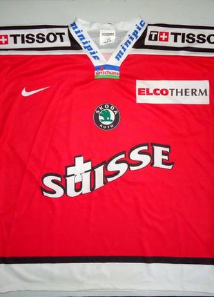 Хоккейная джерси ochsner suisse skoda tissot hockey switzerland jersey (xxl)