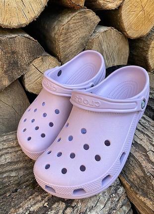 Кроксы сабо crocs classic lavender лавандовые