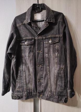 Джинсовая куртка, мужская черная джинсовая куртка1 фото