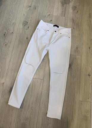 Джинси zara білі джинси зара штани стан нових