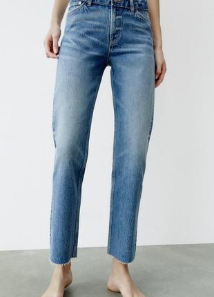 Джинси zara straight leg 4365/031/400