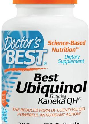 Специальный продукт doctor's best ubiquinol with kaneka 200 мг 30 капсул (4384302759)1 фото