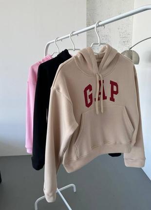 Стильні вкорочені худі кенгуру oversize крою🔝gap