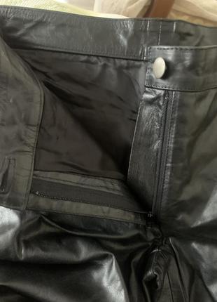 Кожаные тонкие штаны итальялия 🇮🇹4 фото