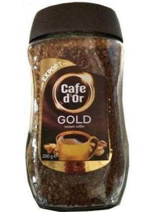 Кава розчинна чорна cafe d'or gold export, 200