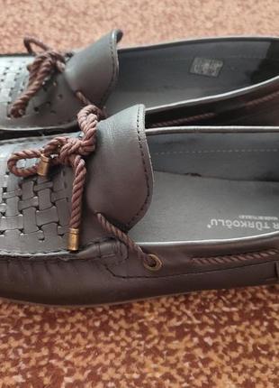 Макасины коданные туфли кожаные мужские3 фото