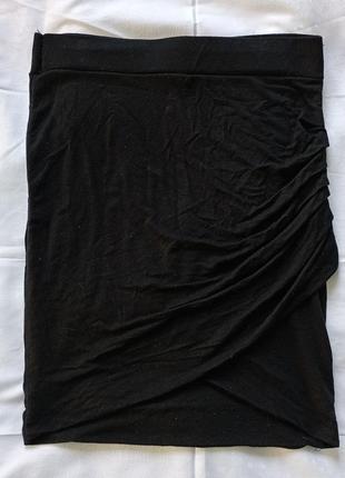 Юбка облегающая черная s женская1 фото