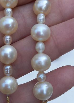 Ожерелье,серьги,натуральный жемчуг6 фото
