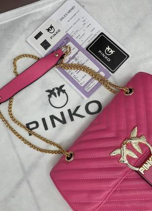 Сумка pinko lady малинова