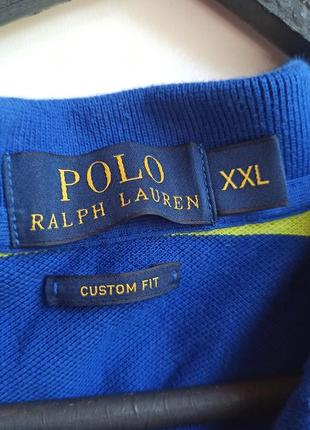 🫐▪️поло футболка polo ralph lauren ▪️🫐 оригинал оригинал оригинал оригинальная полоска мужской размер xl xxl футболка хлопок4 фото