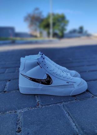 Nike blazer mid 1977 white5 фото