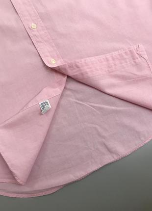 Базовая пудровая тенниска polo ralph lauren, шведка, гавайка, рубашка короткий рукав, розовая, оригинал, со всадником, лого, логотипом, летняя5 фото