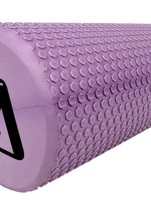 Масажний ролик easyfit foam roller 30 см бузковий