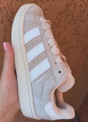 Женские кроссовки adidas campus beige white 37-39-40-41