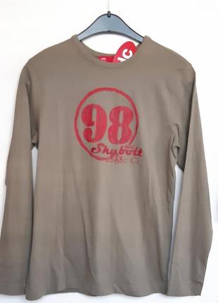 Немецкий реглан футболка лонгслив хаки для мальчика, юноши от 9 до 16 лет