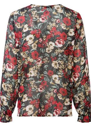 Женская блуза в цветок esmara, размер 38/402 фото