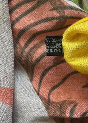 Вискозный шарф - принт- тигры4 фото