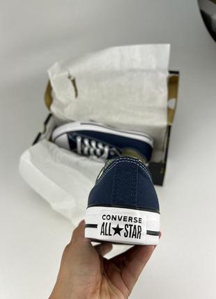 Кеди converse chuck taylor all star ox m9697c сині, оригінальні кеди конверс4 фото