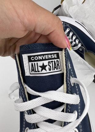 Кеди converse chuck taylor all star ox m9697c сині, оригінальні кеди конверс7 фото