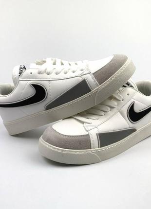 Кроссовки nike blazer low white1 фото