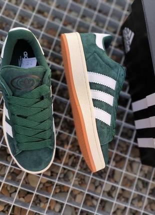 Мужские кроссовки adidas campus green white 40-41-42-43-44-45