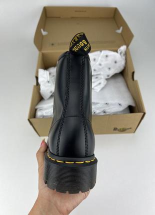 Dr.martens 25345001-1460-bex ботинки black smooth, оригинальные ботинки др мартенс на платформе2 фото