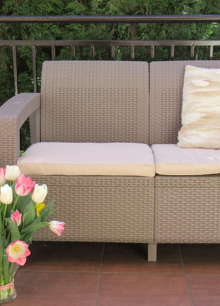 Диван садовый keter corfu love seat 7