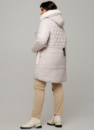 Куртка женская зимняя с капюшоном размеры: 50-603 фото