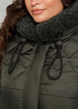 Куртка женская зимняя с капюшоном размеры: 50-608 фото