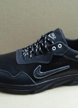 Натуральні шкіряні кеди кросівки туфлі для чоловіків великого розміру 46-50 р  натуральные кожаные к5 фото