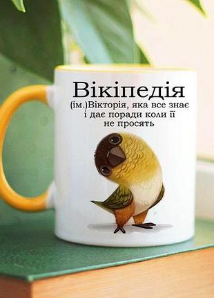 Именная чашка виктория