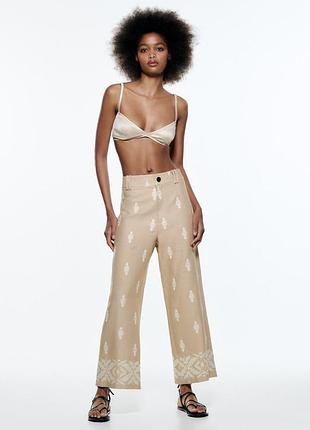Кюлоти zara льон