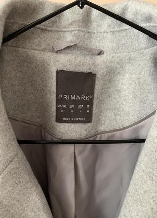 Пальто новое серое прямого фасона primark5 фото